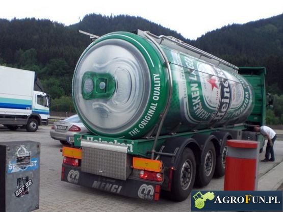 Ciężarówka z piwem